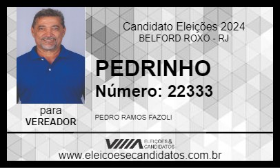 Candidato PEDRINHO 2024 - BELFORD ROXO - Eleições