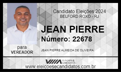 Candidato JEAN PIERRE 2024 - BELFORD ROXO - Eleições