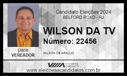 Candidato WILSON DA TV 2024 - BELFORD ROXO - Eleições