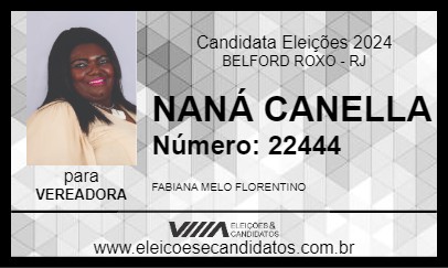 Candidato NÂNA POVÃO 2024 - BELFORD ROXO - Eleições