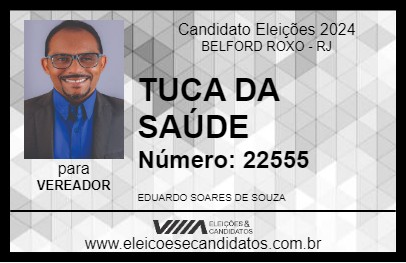 Candidato TUCA DA SAÚDE 2024 - BELFORD ROXO - Eleições