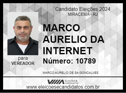 Candidato MARCO AURELIO DA INTERNET 2024 - MIRACEMA - Eleições