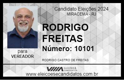 Candidato RODRIGO FREITAS 2024 - MIRACEMA - Eleições