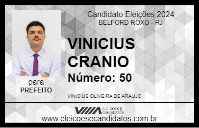 Candidato VINICIUS CRANIO 2024 - BELFORD ROXO - Eleições