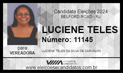 Candidato LUCIENE TELES 2024 - BELFORD ROXO - Eleições