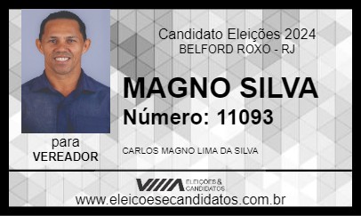 Candidato MAGNO SILVA 2024 - BELFORD ROXO - Eleições