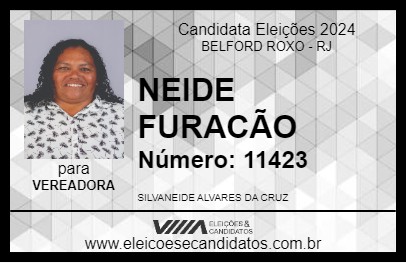 Candidato NEIDE FURACÃO 2024 - BELFORD ROXO - Eleições