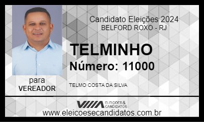 Candidato TELMINHO 2024 - BELFORD ROXO - Eleições