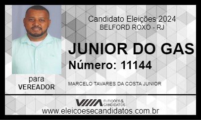 Candidato JUNIOR DO GAS 2024 - BELFORD ROXO - Eleições