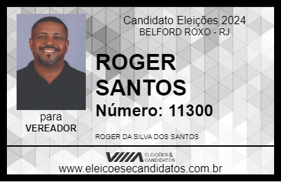 Candidato ROGER SANTOS 2024 - BELFORD ROXO - Eleições