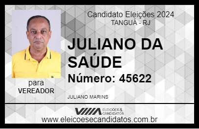 Candidato JULIANO DA SAÚDE 2024 - TANGUÁ - Eleições