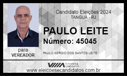 Candidato PAULO LEITE 2024 - TANGUÁ - Eleições