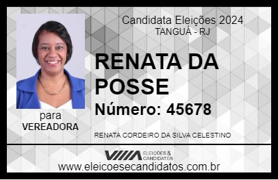 Candidato RENATA DA POSSE 2024 - TANGUÁ - Eleições