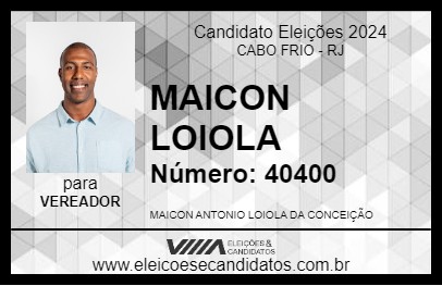 Candidato MAICON LOIOLA 2024 - CABO FRIO - Eleições