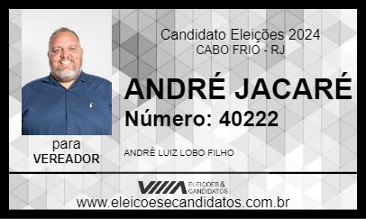 Candidato ANDRÉ JACARÉ 2024 - CABO FRIO - Eleições