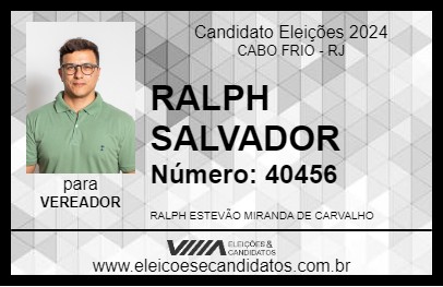 Candidato RALPH SALVADOR 2024 - CABO FRIO - Eleições