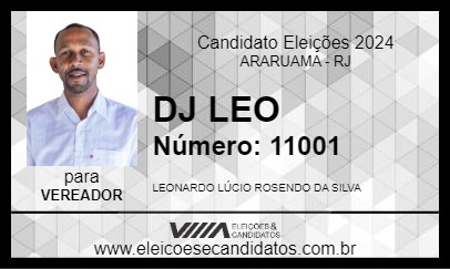 Candidato DJ LEO 2024 - ARARUAMA - Eleições