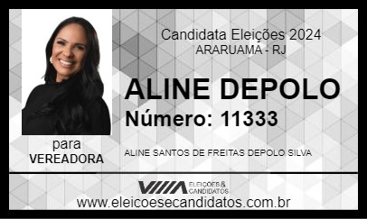 Candidato ALINE DEPOLO 2024 - ARARUAMA - Eleições