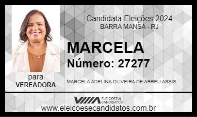 Candidato MARCELA 2024 - BARRA MANSA - Eleições