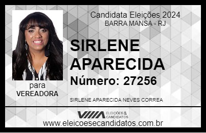 Candidato SIRLENE APARECIDA 2024 - BARRA MANSA - Eleições