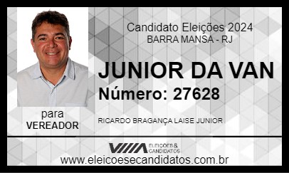 Candidato JUNIOR DA VAN 2024 - BARRA MANSA - Eleições