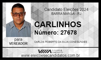 Candidato CARLINHOS 2024 - BARRA MANSA - Eleições