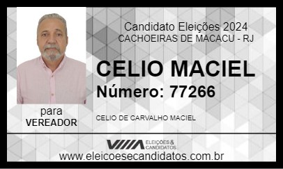 Candidato CELIO MACIEL 2024 - CACHOEIRAS DE MACACU - Eleições