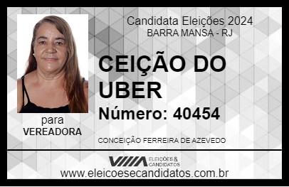 Candidato CEIÇÃO DO UBER 2024 - BARRA MANSA - Eleições