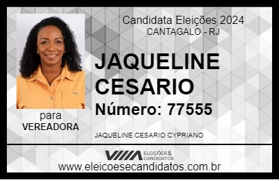 Candidato JAQUELINE CESARIO 2024 - CANTAGALO - Eleições