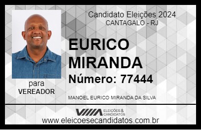 Candidato EURICO MIRANDA 2024 - CANTAGALO - Eleições