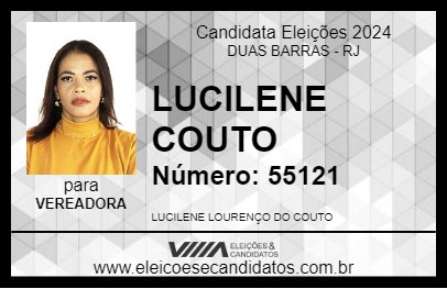 Candidato LUCILENE COUTO 2024 - DUAS BARRAS - Eleições