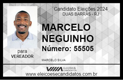 Candidato MARCELO NEGUINHO 2024 - DUAS BARRAS - Eleições