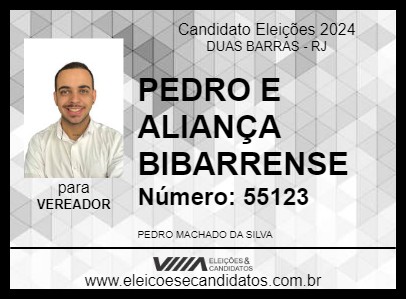 Candidato PEDRO E ALIANÇA BIBARRENSE 2024 - DUAS BARRAS - Eleições