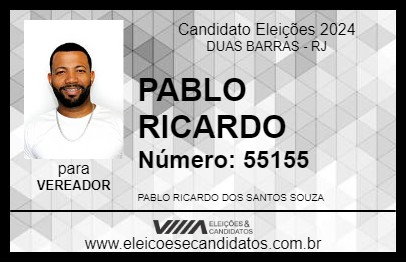 Candidato PABLO RICARDO 2024 - DUAS BARRAS - Eleições