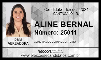 Candidato ALINE BERNAL 2024 - CANTAGALO - Eleições