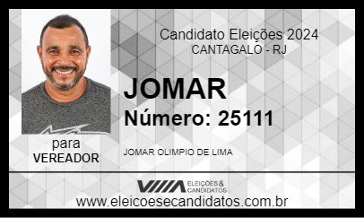 Candidato JOMAR 2024 - CANTAGALO - Eleições