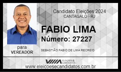 Candidato FABIO LIMA 2024 - CANTAGALO - Eleições