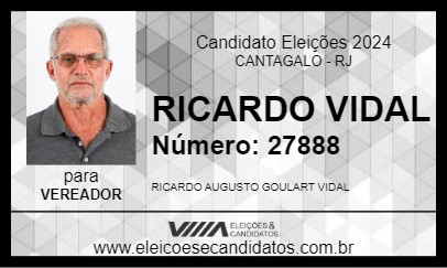 Candidato RICARDO VIDAL 2024 - CANTAGALO - Eleições