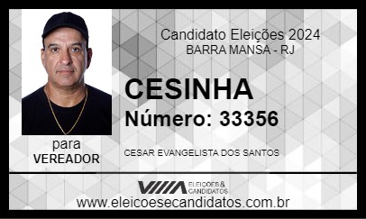 Candidato CESINHA 2024 - BARRA MANSA - Eleições