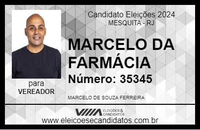 Candidato MARCELO DA FARMÁCIA 2024 - MESQUITA - Eleições