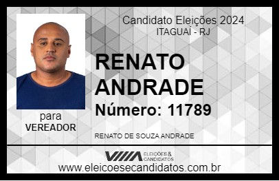 Candidato RENATO ANDRADE 2024 - ITAGUAÍ - Eleições