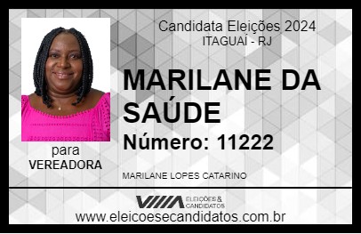 Candidato MARILANE DA SAÚDE 2024 - ITAGUAÍ - Eleições