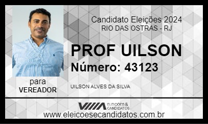 Candidato PROF UILSON 2024 - RIO DAS OSTRAS - Eleições