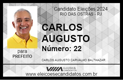 Candidato CARLOS AUGUSTO 2024 - RIO DAS OSTRAS - Eleições