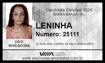 Candidato LENINHA 2024 - BARRA MANSA - Eleições