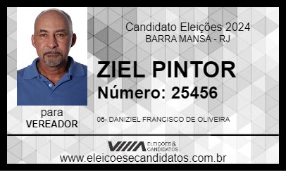 Candidato ZIEL PINTOR 2024 - BARRA MANSA - Eleições