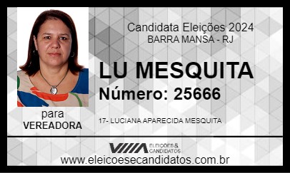 Candidato LU MESQUITA 2024 - BARRA MANSA - Eleições