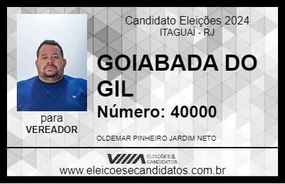 Candidato GOIABADA DO GIL 2024 - ITAGUAÍ - Eleições