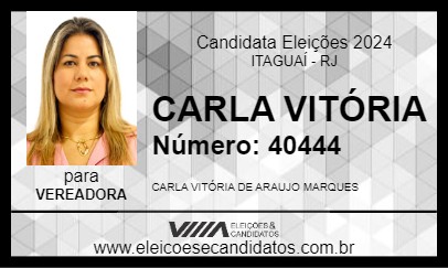 Candidato CARLA VITÓRIA 2024 - ITAGUAÍ - Eleições