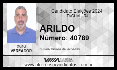 Candidato ARILDO 2024 - ITAGUAÍ - Eleições